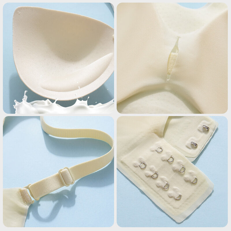 Atmungsaktiver Eis-Seide-Latex-BH mit weicher Unterstützung