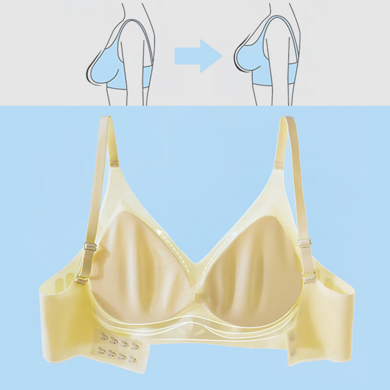 Atmungsaktiver Eis-Seide-Latex-BH mit weicher Unterstützung