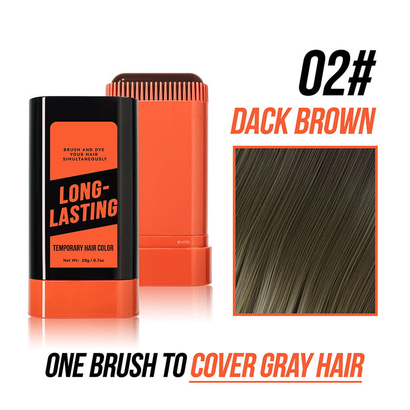 Temporärer Haarfärbestift - Graues Haar und Bart abdecken
