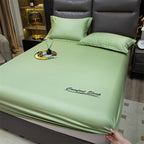 ❄️Sommer Eiskühlung seidiges Spannbettlaken und Kopfkissenbezug Set