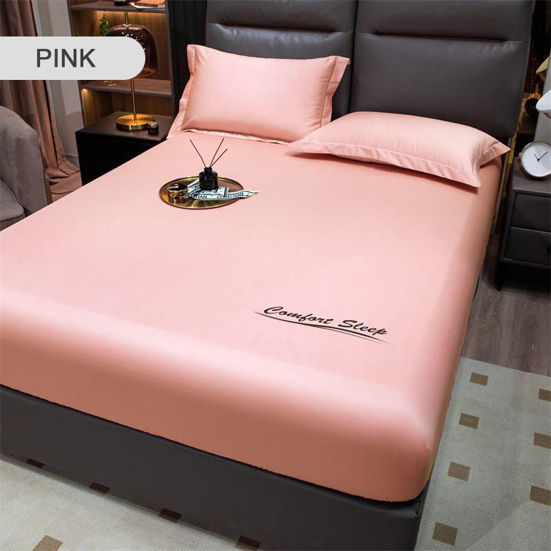 ❄️Sommer Eiskühlung seidiges Spannbettlaken und Kopfkissenbezug Set