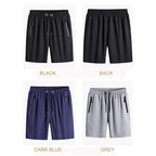 Dehnbare Shorts in Übergröße aus Eisseide für Herren