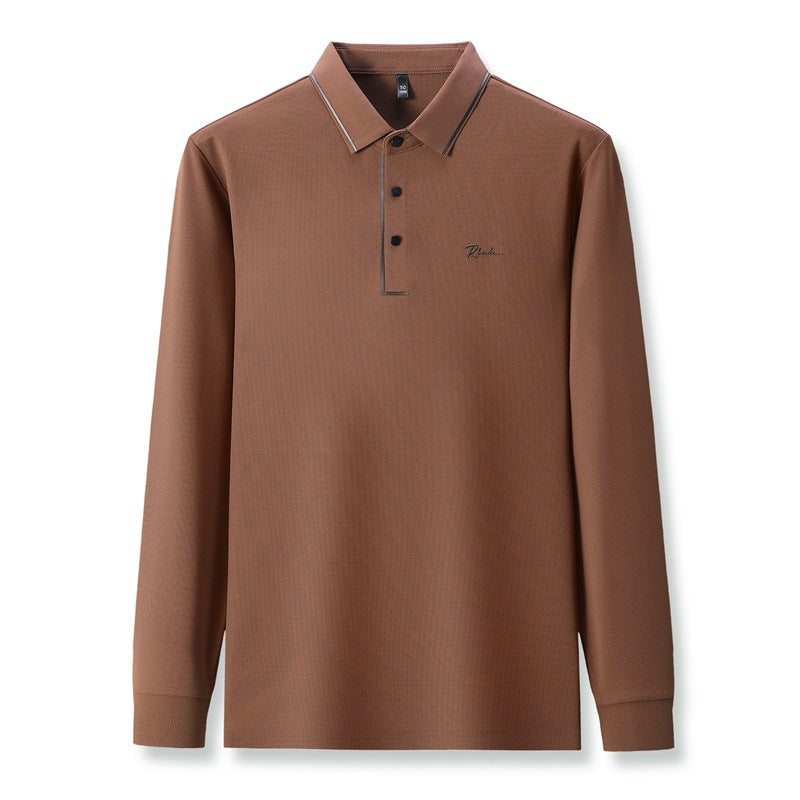 Langärmliges Shirt für Herren, Herbst-Business-Top