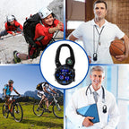 Karabineruhr mit rundem Bildschirm und Kompass für den Außenbereich