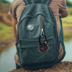 Karabineruhr mit rundem Bildschirm und Kompass für den Außenbereich