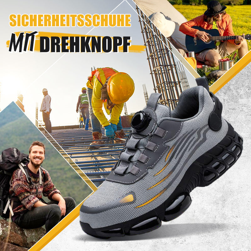 👢⚡ SCHLAG- UND STICHFESTE Sicherheitsschuhe mit Drehknopf 🔥⚙️ HEISSER VERKAUF! 60% RABATT! Ideal für Bau, Handwerk & Industrie. Schneller Verschluss, maximaler Schutz. Jetzt sichern!