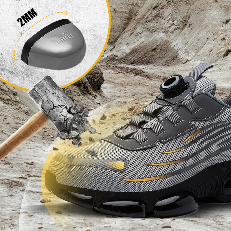 👢⚡ SCHLAG- UND STICHFESTE Sicherheitsschuhe mit Drehknopf 🔥⚙️ HEISSER VERKAUF! 60% RABATT! Ideal für Bau, Handwerk & Industrie. Schneller Verschluss, maximaler Schutz. Jetzt sichern!