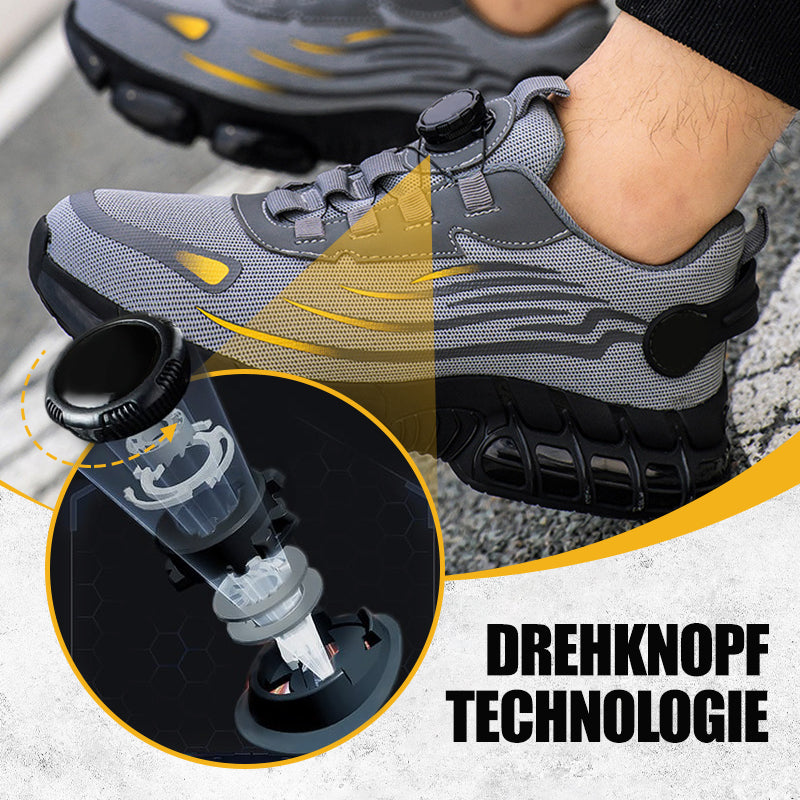 👢⚡ SCHLAG- UND STICHFESTE Sicherheitsschuhe mit Drehknopf 🔥⚙️ HEISSER VERKAUF! 60% RABATT! Ideal für Bau, Handwerk & Industrie. Schneller Verschluss, maximaler Schutz. Jetzt sichern!