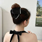 Elegante große Bowknot-Haarklammer