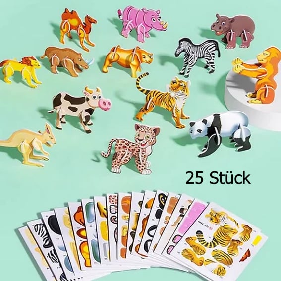 🧩✨ KAUFE 3, ERHALTE 4! ✨🧩 3D-Cartoon-Puzzle – 57 leuchtende Teile für Kinder ab 4. Fördert Kreativität & räumliches Denken, leuchtet im Dunkeln. Ideal als Geschenk.