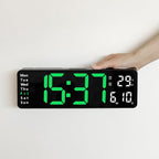 ⏰✨ 13" Großformat Digitalwecker mit Temperatur & Datum ✓ Automatische Zeiteinstellung ✓ Nachlicht mit Dämmerungssensor ✓ ideal für Schlafzimmer 🌙🔋