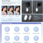 360° drehbarer 3-Achsen-Gimbal-Stabilisator zum Aufnehmen mit Smartphones