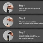 🍾✨ Automatischer Weinöffner – Sparen Sie Zeit & Mühe, genießen Sie mühelos perfekt entkorkte Flaschen! 🍷🥂 Einfache Handhabung & elegantes Geschenkset.