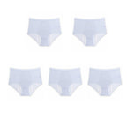 Auslaufsichere Höschen aus Eisseide mit hoher Taille, Übergröße L-5XL