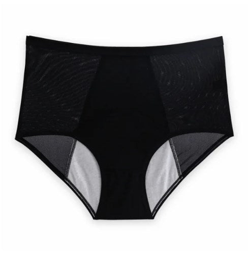 Auslaufsichere Höschen aus Eisseide mit hoher Taille, Übergröße L-5XL