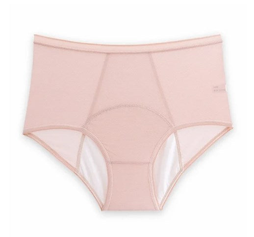 Auslaufsichere Höschen aus Eisseide mit hoher Taille, Übergröße L-5XL