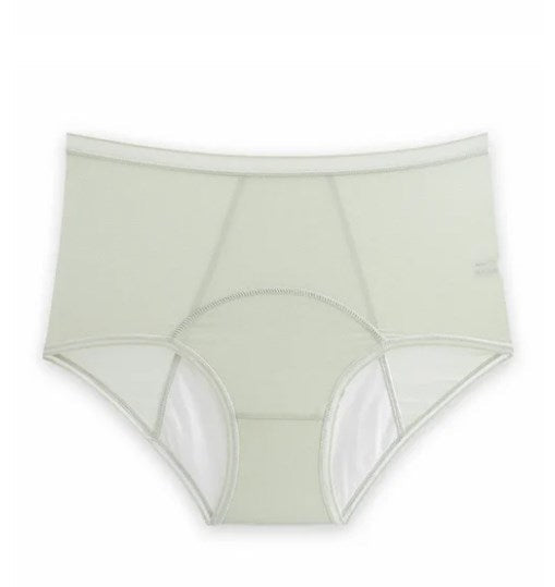 Auslaufsichere Höschen aus Eisseide mit hoher Taille, Übergröße L-5XL