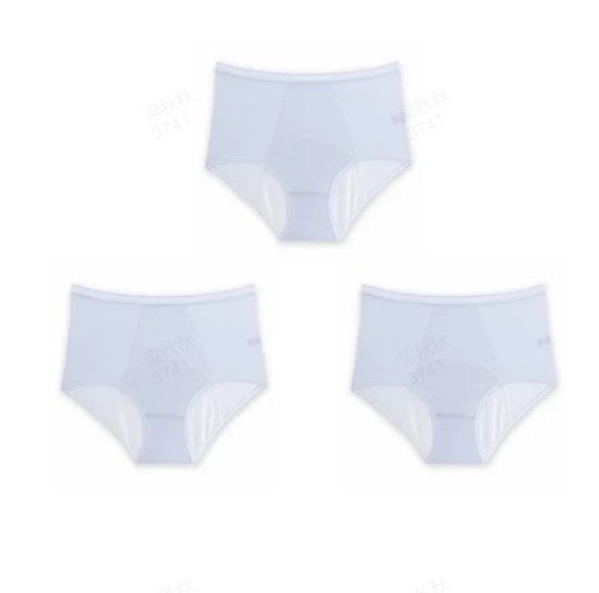 Auslaufsichere Höschen aus Eisseide mit hoher Taille, Übergröße L-5XL