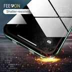 Feeon®Anti-Peep doppelseitige Schnallen iPhone-Hülle