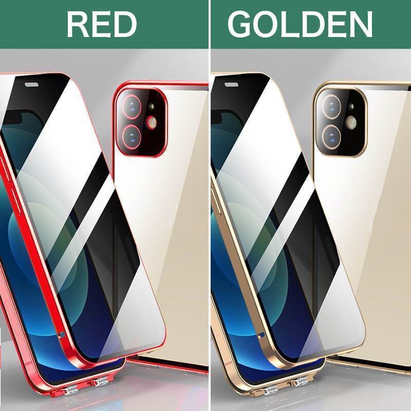 Feeon®Anti-Peep doppelseitige Schnallen iPhone-Hülle