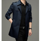 💼🌟2025 Neue britische Stil Herren Double Breasted Trenchcoat Jacke💖🎁