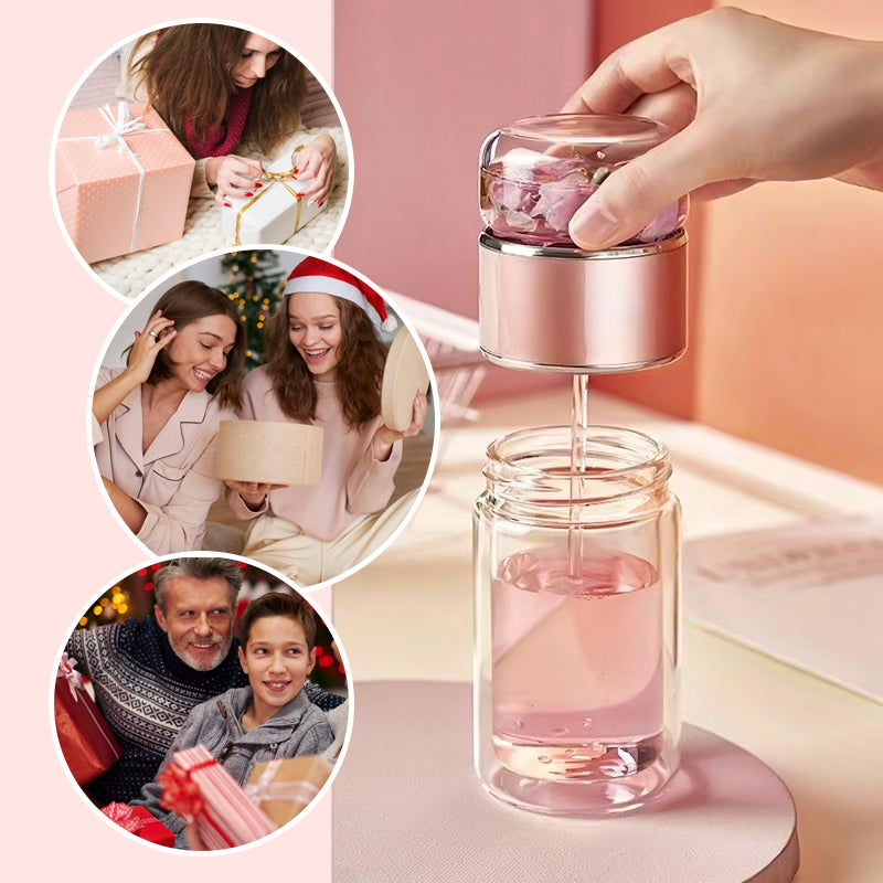🔥🍵【49% Rabatt】Edelstahl-Siebeinsatz & Doppelwand-Design: Isolierglasflasche für Tee & Wasser – perfekt für Büro, Reisen & Sport. ✅ Trennt Tee und Wasser ideal – immer perfekter Genuss! 🚀💧