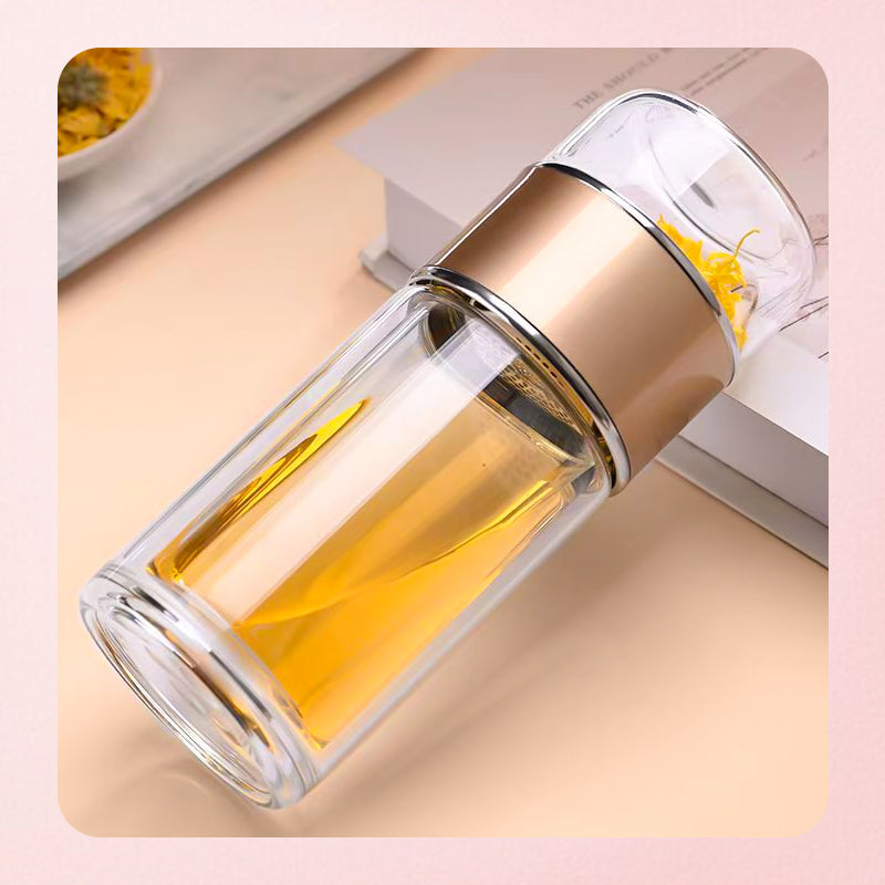 🔥🍵【49% Rabatt】Edelstahl-Siebeinsatz & Doppelwand-Design: Isolierglasflasche für Tee & Wasser – perfekt für Büro, Reisen & Sport. ✅ Trennt Tee und Wasser ideal – immer perfekter Genuss! 🚀💧