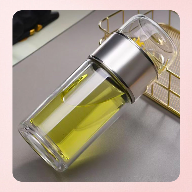 🔥🍵【49% Rabatt】Edelstahl-Siebeinsatz & Doppelwand-Design: Isolierglasflasche für Tee & Wasser – perfekt für Büro, Reisen & Sport. ✅ Trennt Tee und Wasser ideal – immer perfekter Genuss! 🚀💧