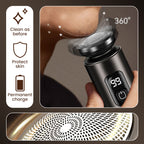 🔥2025 HEISSER VERKAUF🔥Tragbarer elektrischer Mini-Rasierer für Männer mit schwimmenden Klingen