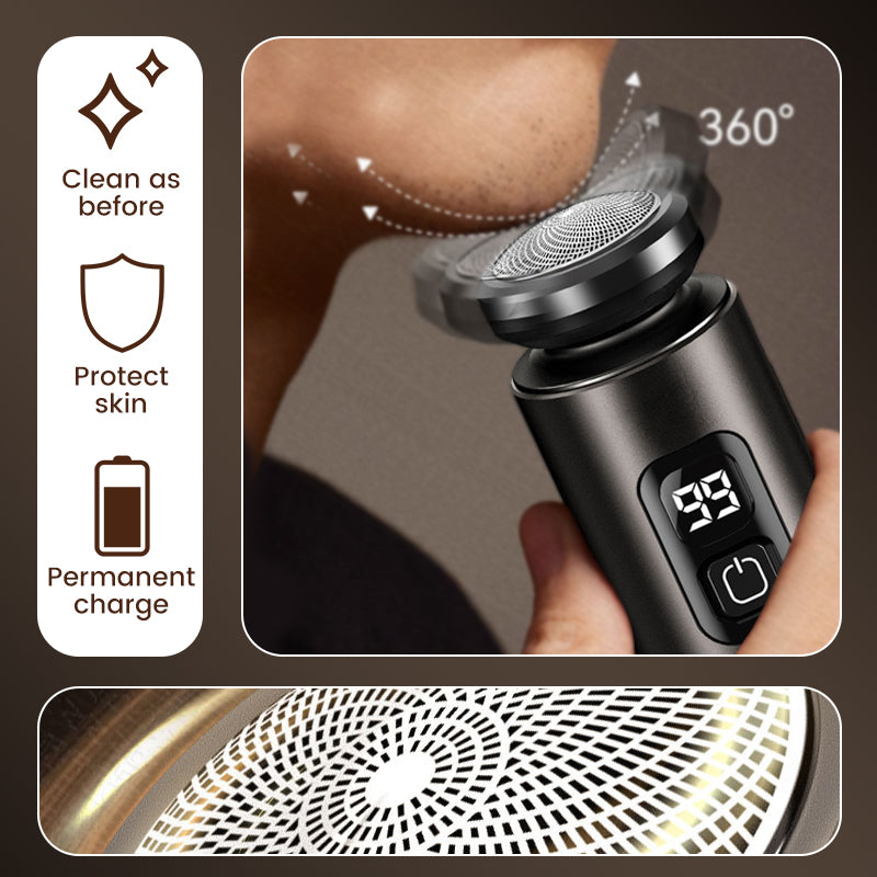 🔥2025 HEISSER VERKAUF🔥Tragbarer elektrischer Mini-Rasierer für Männer mit schwimmenden Klingen