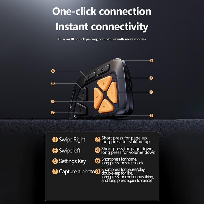 📸📱 Fernbedienung mit Bluetooth • Kabelloser Smartphone-Kameraauslöser für stabile Selfies & Gruppenfotos 🌟 Praktisch für Reisen & Homeoffice ✅ Langlebiges Design mit Akku