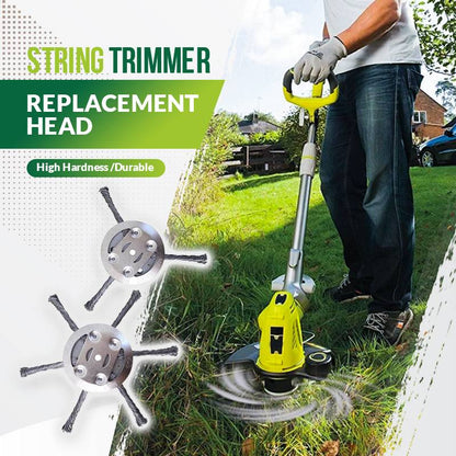 ✨Kaufen Sie eins, bekommen Sie eins gratis🔥Mehr Kaufen Mehr Sparen🌿Fadentrimmer-Ersatzkopf，Grasschneidekopf aus Stahldraht