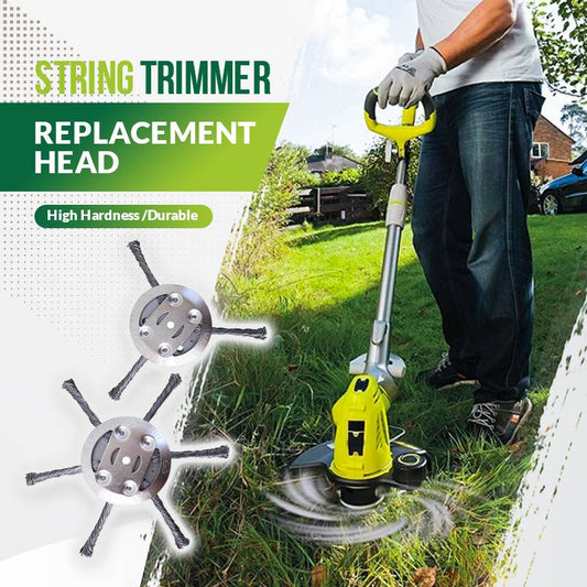 ✨Kaufen Sie eins, bekommen Sie eins gratis🔥Mehr Kaufen Mehr Sparen🌿Fadentrimmer-Ersatzkopf，Grasschneidekopf aus Stahldraht