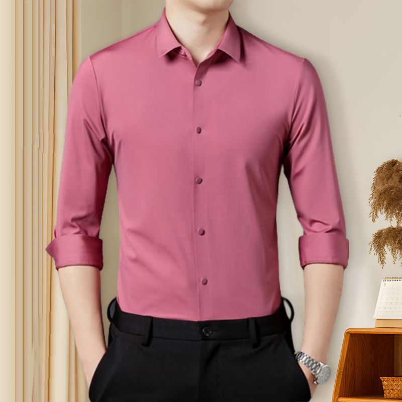 Bestes Geschenk für Ihn - Knitterfreies, hochelastisches Herrenhemd