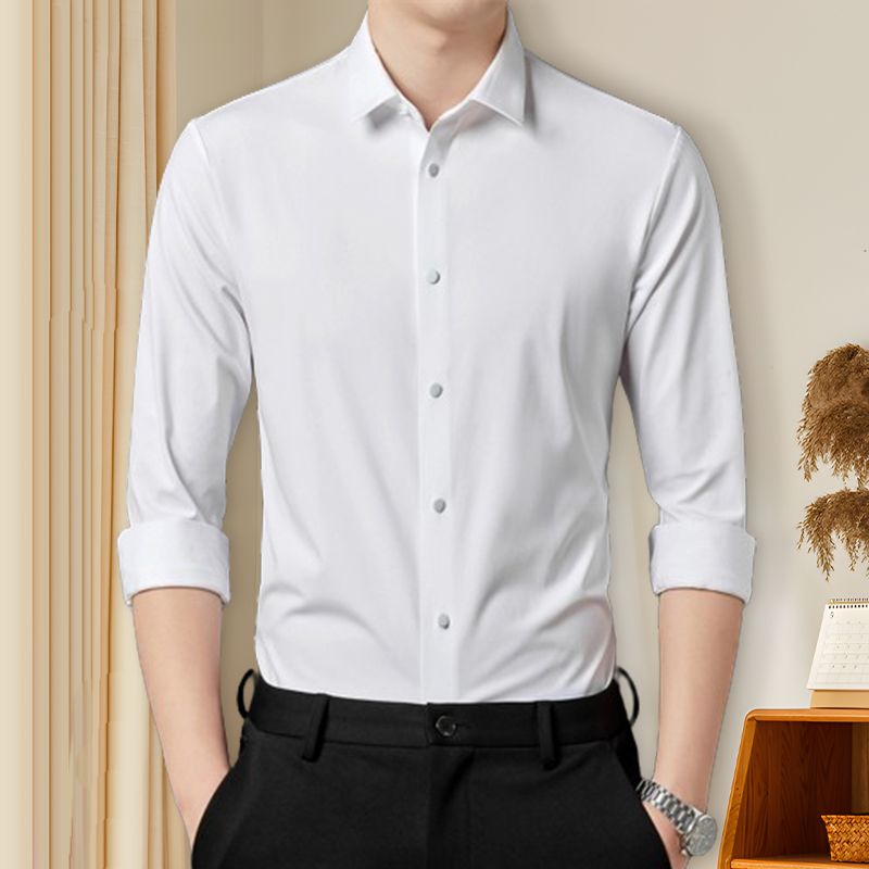 Bestes Geschenk für Ihn - Knitterfreies, hochelastisches Herrenhemd