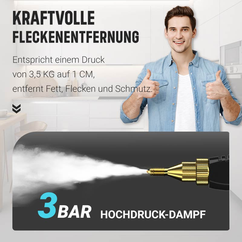 🔥💨 2500W Hochdruck-Dampfreiniger – kraftvolle Hochtemperatur-Reinigung 🔥💨 Ohne Chemie, für Küche, Bad & Co. – blitzsauber mit 58% Rabatt im HEIßEN SALE!