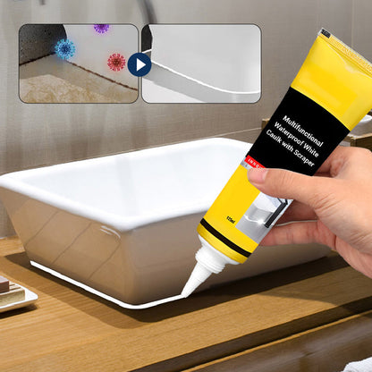 🧱⚙️【Zeitlich begrenzte Aktion】Professionelle weiße Dichtungsmasse – Wasserdicht & Schimmelresistent 🛠️✨ Inkl. Abzieher für saubere Fugen! Dauerhaft & einfach.