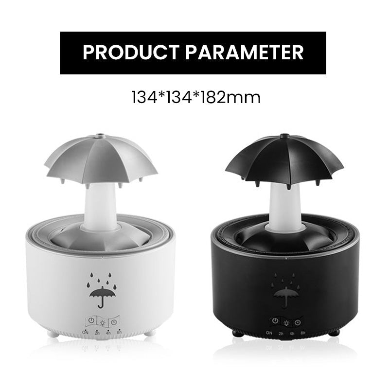 Aromatherapie-Luftbefeuchter mit 7 rotierenden Regentropfenfarben