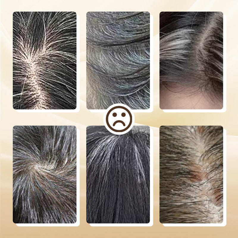 💫50 % Rabatt🔥Kaufen Sie 2 und erhalten Sie 3 gratis🎁Tragbarer Haarfärbekamm zur Abdeckung grauer Haare ！Naturschwarz, Schwarzbraun, Kaffee