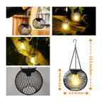 🌞💎 -50% Retro Solar-Hängelampe 💡✨ IP65 wasserdicht, 12h Leuchtdauer, umweltfreundlich für Garten & Terrasse