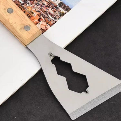 🔥🔥40 % Rabatt - 2 kaufen, 1 gratis dazu 🎉🎉Mehrzweck-Spachtelmesser mit robustem Stahlblatt und ergonomischem Holzgriff – Ihr vielseitiger Helfer für Renovierung und Reparatur