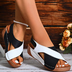 🔥HOT SALE-50% OFF🔥Ultra-bequeme orthopädische Sandalen mit schrägem Absatz für Frauen