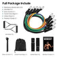 💪🏅🏅【12-teiliges Set】Professionelles Widerstandsbandset – perfekt für Heimfitnessstudios, Krafttraining und Rehabilitation!💪🔥 Langlebig, vielseitig und nachhaltig – bauen Sie sich Ihr komplettes Heimfitnessstudio auf!