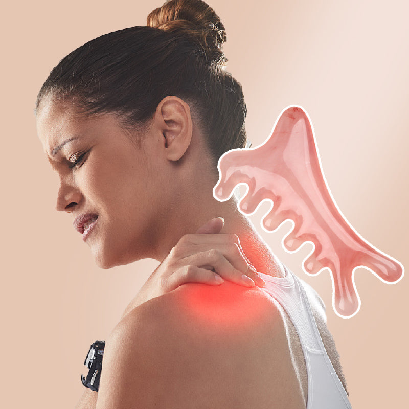 🩷Multifunktionaler Kopfhautmassage-Kamm und Gua Sha Werkzeug