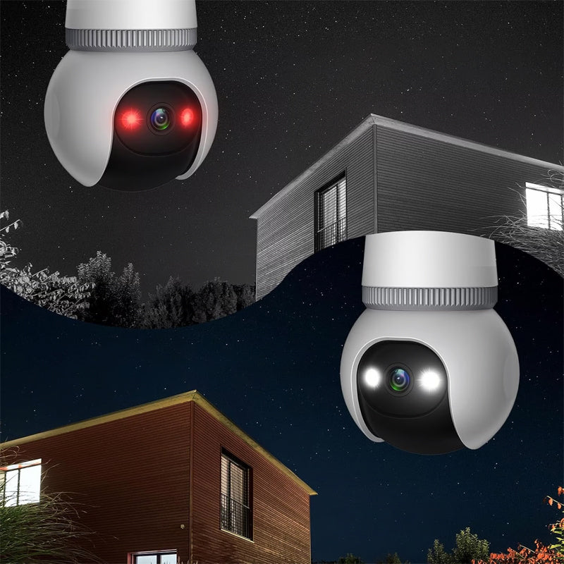 🌷🏡 Frühlingsdeal: 50% Rabatt! 🔍🌙 360° Smart-Wächter – Kabellose HD-Glühbirnenkamera, App-Steuerung, Farbnachtsicht. Sicherheit & Überwachung leicht gemacht.