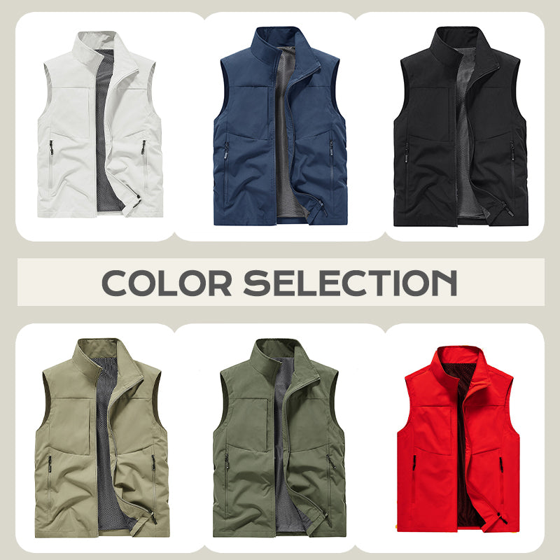 Bequeme, schnell trocknende Herrenweste mit Taschen
