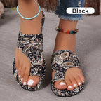 ⏳Begrenzte Zeit 50% Rabatt💥Leichte orthopädische flache Sandalen für Damen🩴🎨Vintage und Moderne kombiniert
