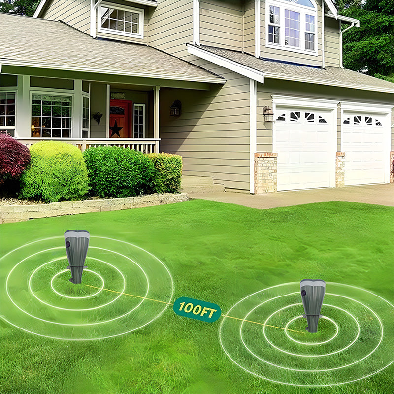 🔥Heißer Verkauf(63% Rabatt)🔥 Solarbetriebener, wasserdichter Schraub-Wühlmausschreck