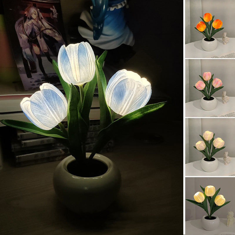 🌷✨ Echte-Touch-Tulpen-LED-Lampe: Sanftes Licht & stylische Deko für ein gemütliches Zuhause! 💡🌿