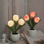 🌷✨ Echte-Touch-Tulpen-LED-Lampe: Sanftes Licht & stylische Deko für ein gemütliches Zuhause! 💡🌿